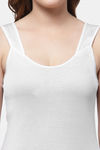 Floret Cotton Camisole (Pack of 2) - White Skin — thumbnail 5
